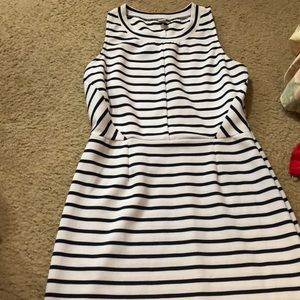 Old Navy white with blue stripes dress